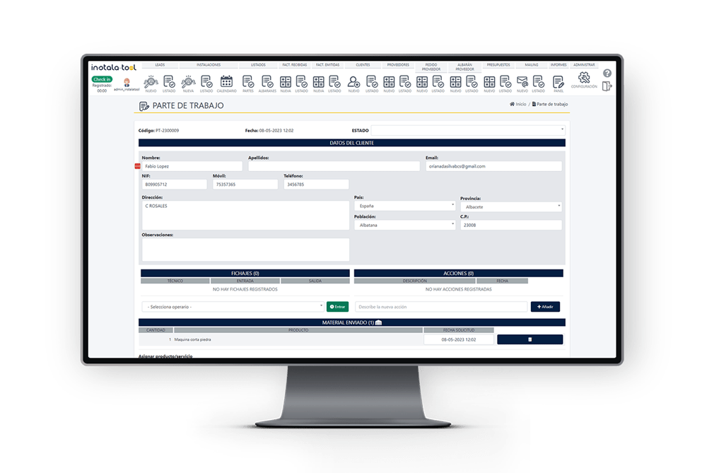 ERP con integración